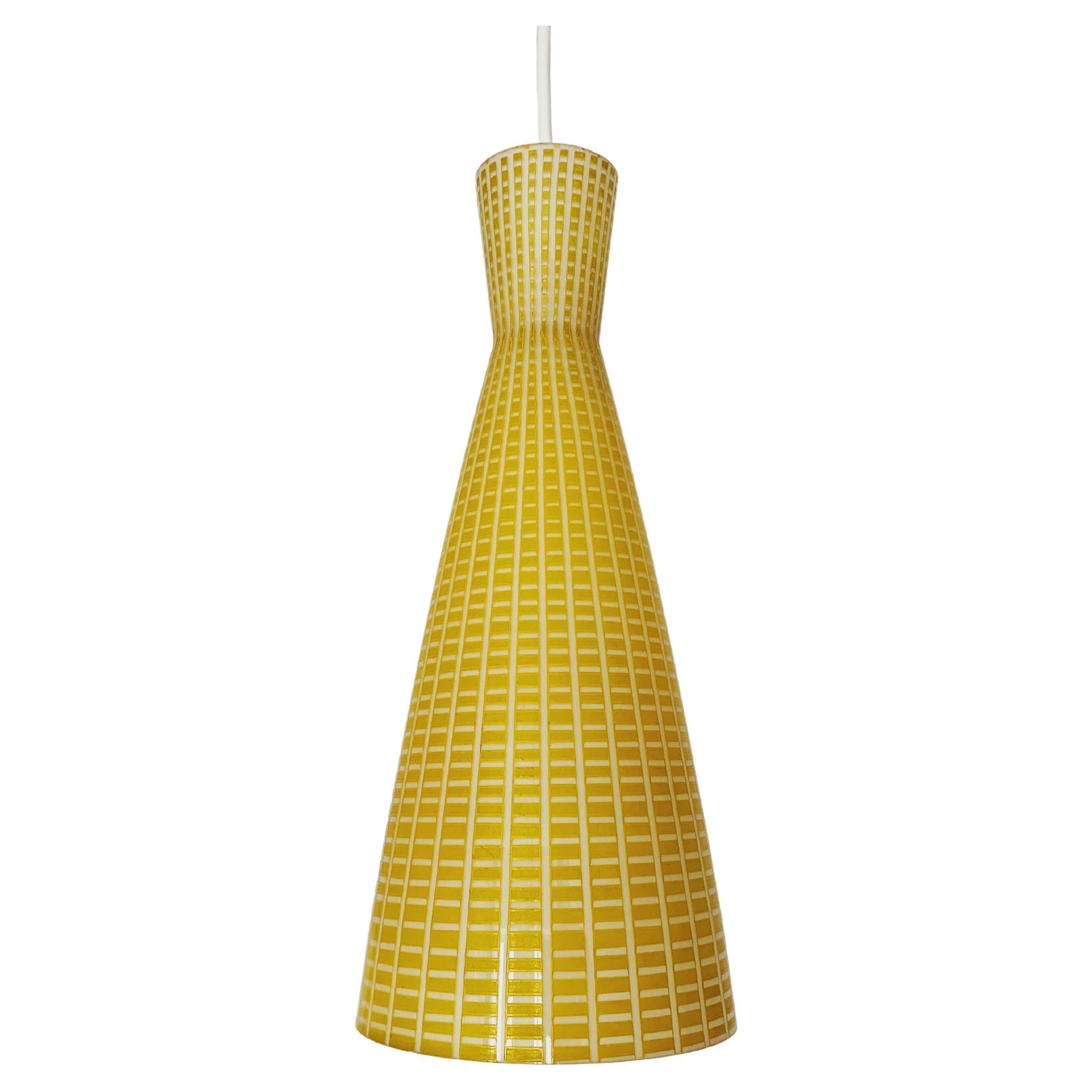 Diabolo Glass Pendant Lamp by Aloys Gangkofner for Peill and Putzler