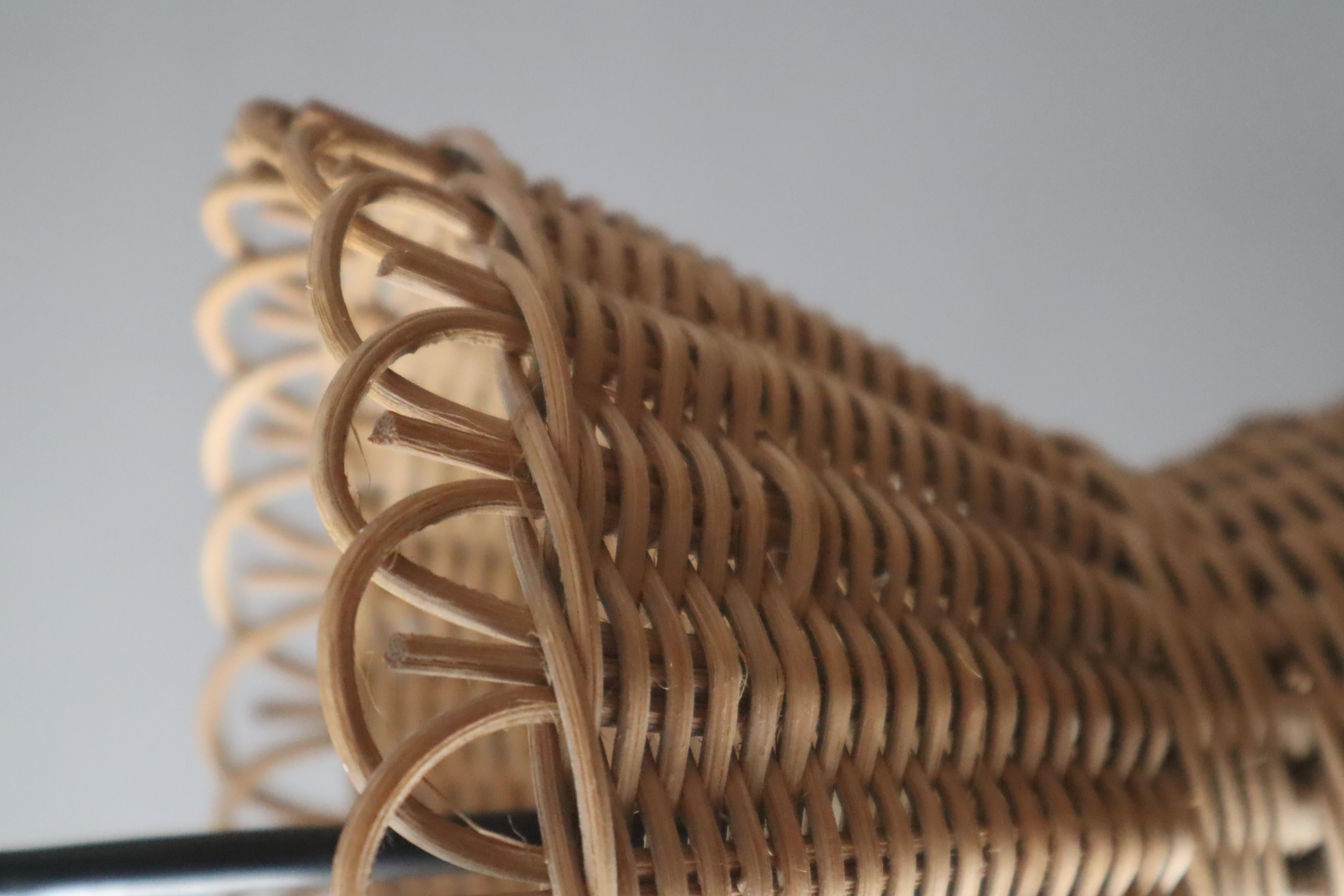 Lámpara colgante Diabolo Kiwi Boho Basket al estilo de J.T. Kalmar , años 50 en venta 7