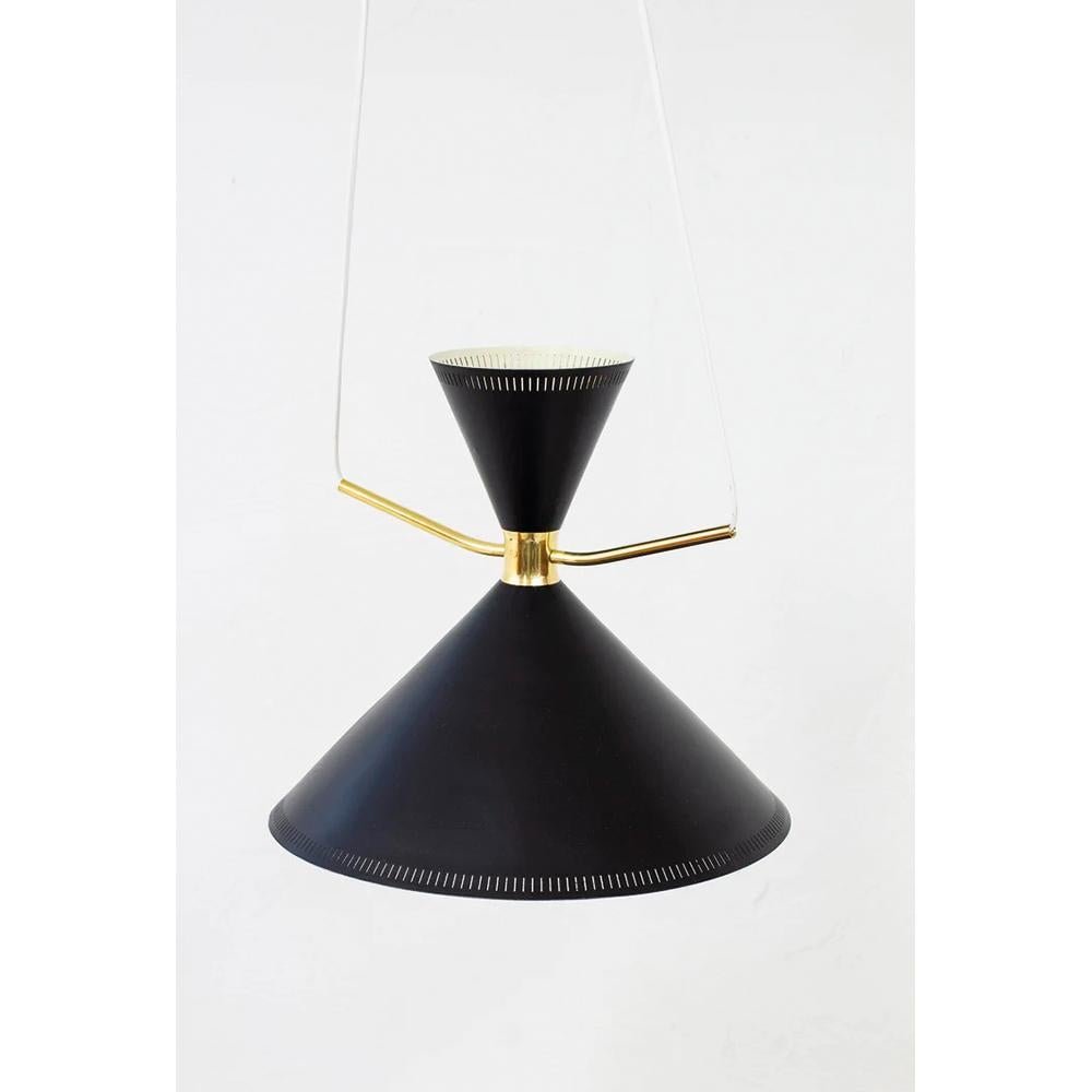 Mid-Century Modern Lampe Diabolo attribuée à Svend Aage Holm Sørensen en vente