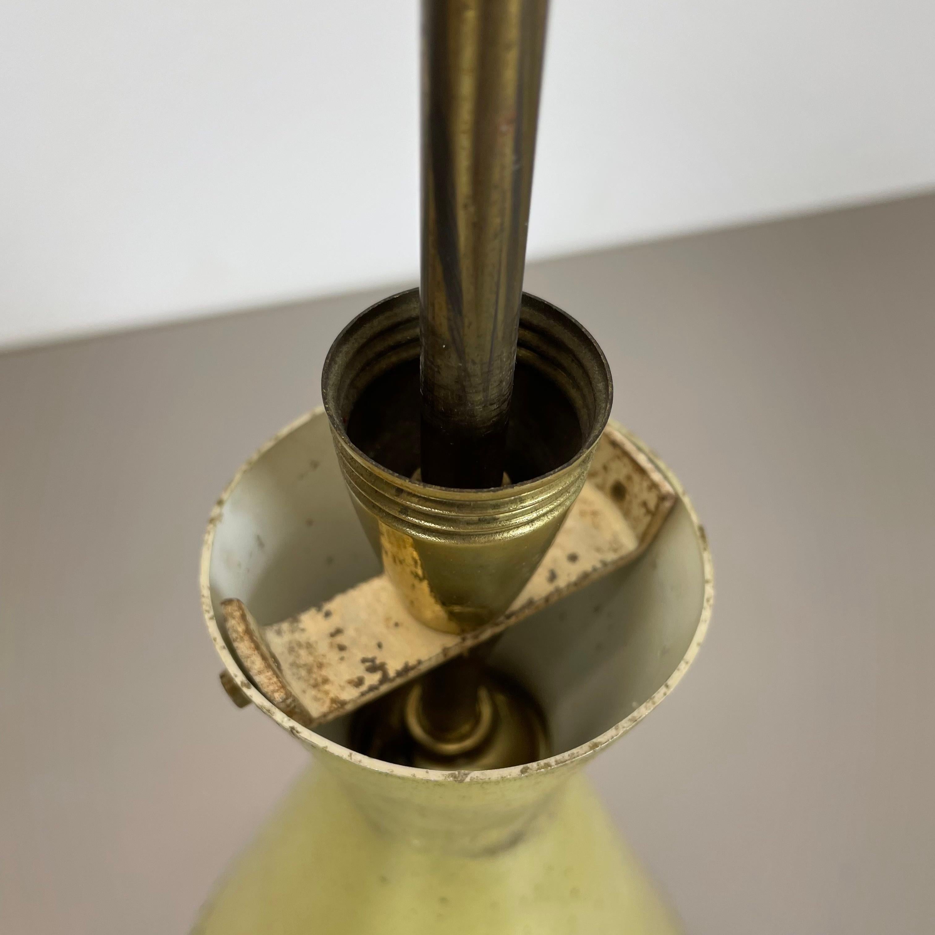 Lampe suspendue de style Stilnovo du milieu du siècle dernier en laiton et métal Diabolo, Italie 1950 en vente 7