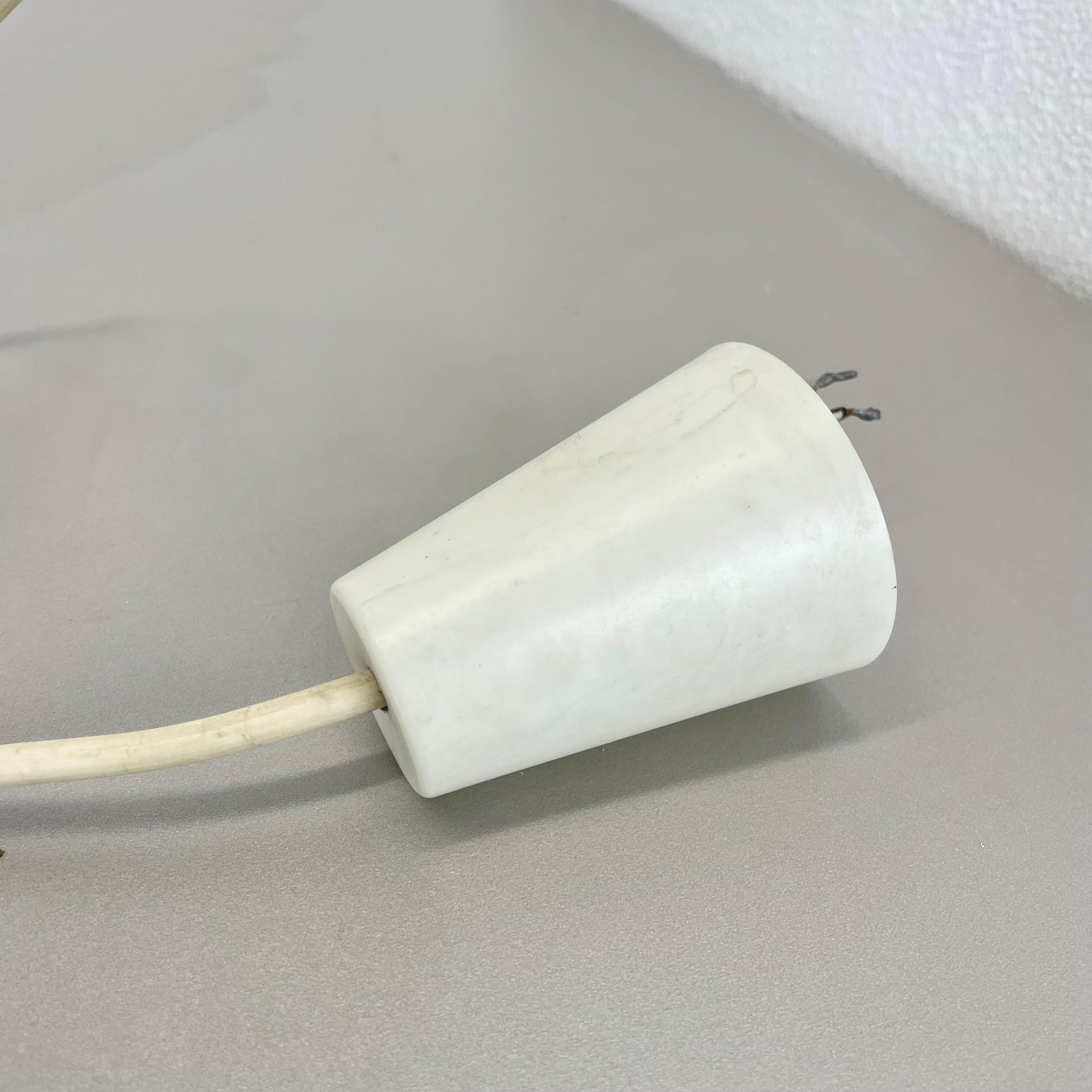 Lampada a sospensione in metallo grigio stile Diabolo Stilnovo di BAG TURGI, Svizzera 1950 in vendita 3