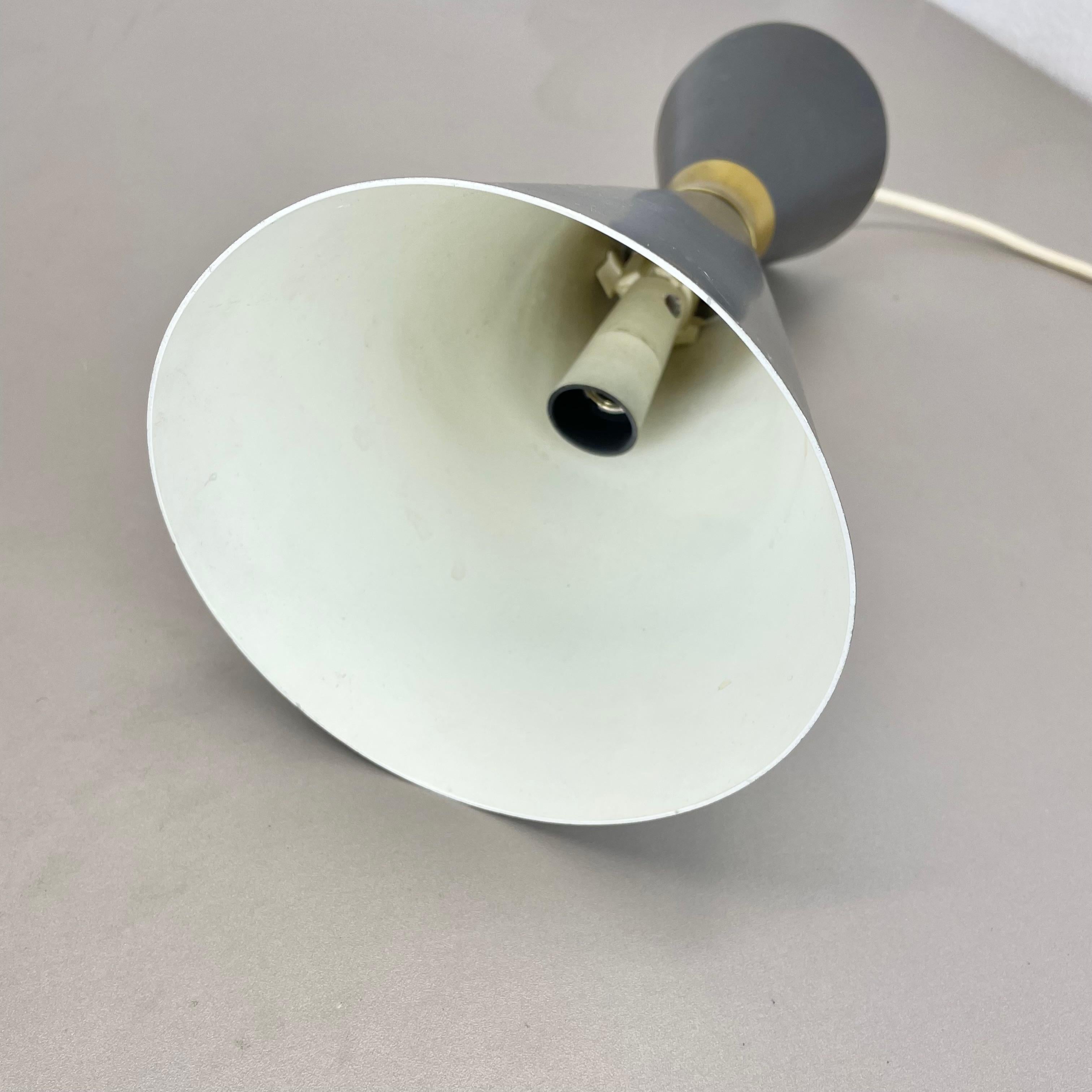 Lampada a sospensione in metallo grigio stile Diabolo Stilnovo di BAG TURGI, Svizzera 1950 in vendita 10