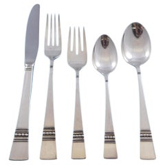 Diadem by Reed and Barton Sterling Silver Flatware Set for 12 Service 63 Pieces