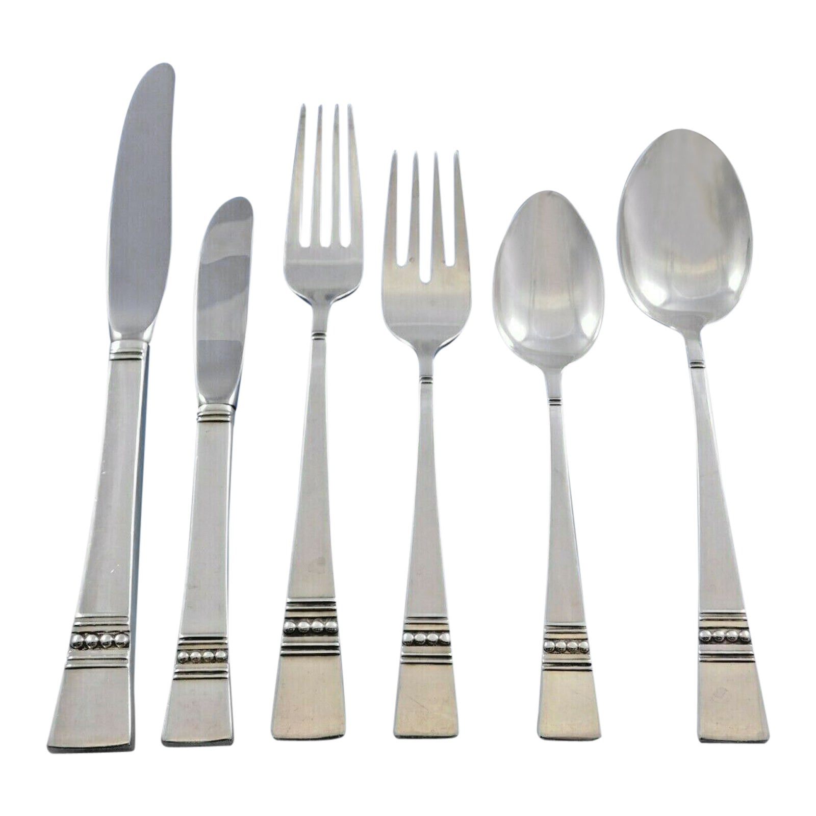 Diadem by Reed and Barton Sterling Silver Flatware Set for 12 Service 79 Pieces