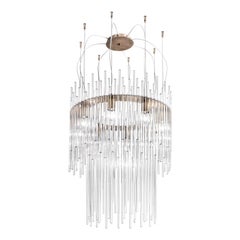 Diadema Chandelier 60 in Crystal by Vistosi