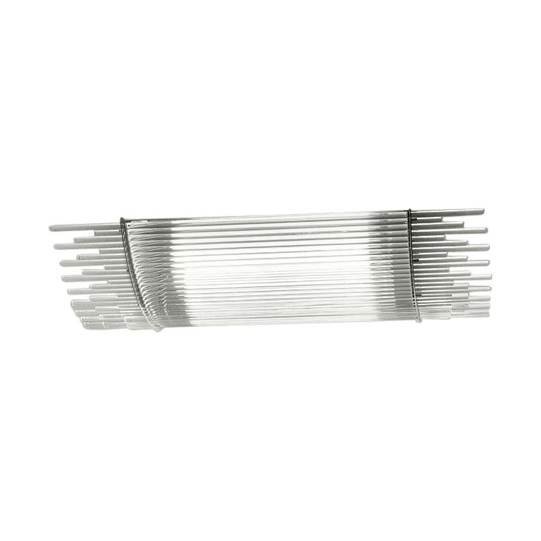 Plafoniera Diadema PL 80 in cristallo di Murano e struttura in metallo