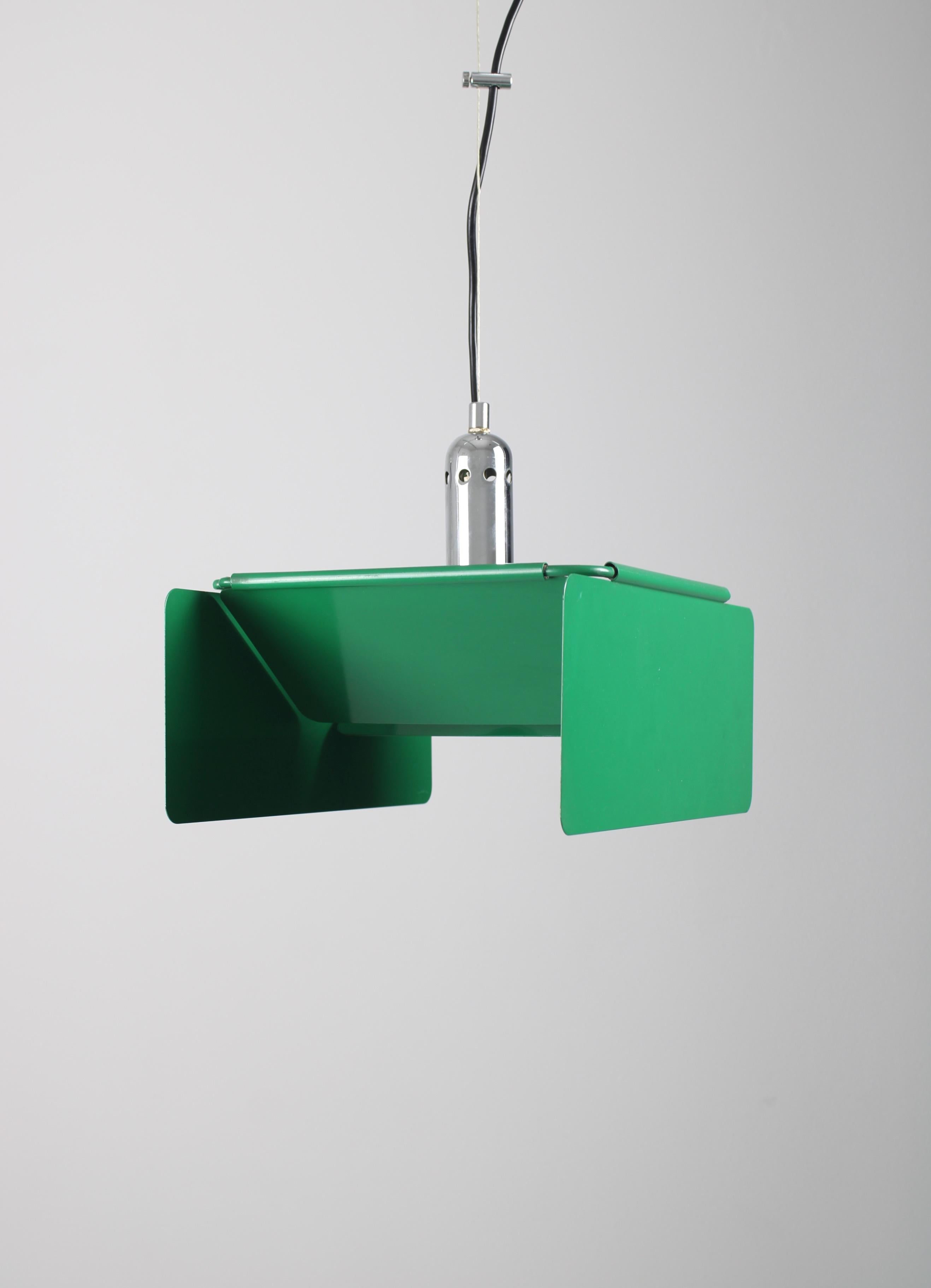 Italian Diaframma pendant lamp by Fabio Lenci for Guzzini, 1974 For Sale