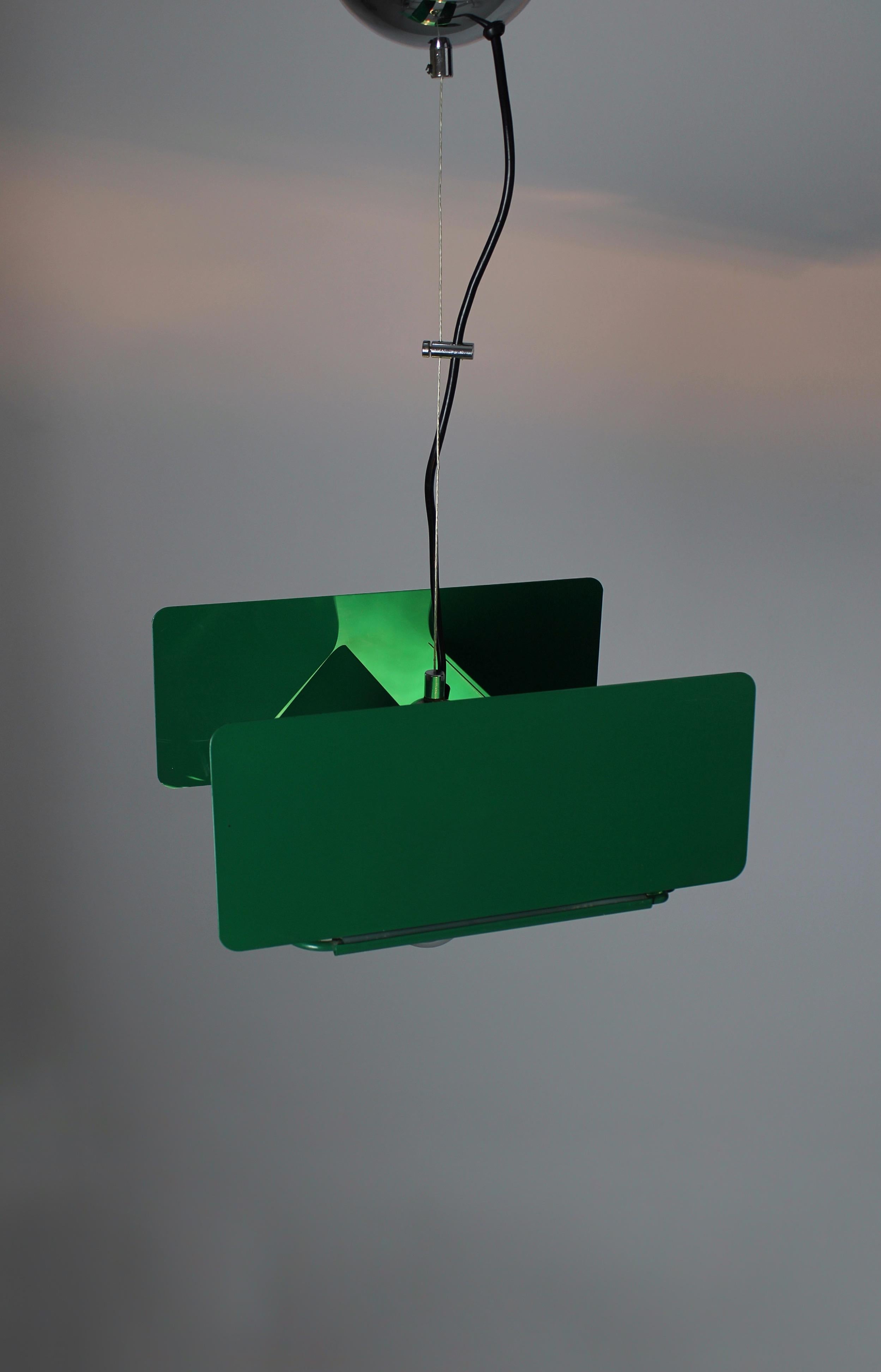 Diaframma pendant lamp by Fabio Lenci for Guzzini, 1974 For Sale 2