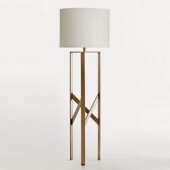 Diagonal Bronze Floor Lamp