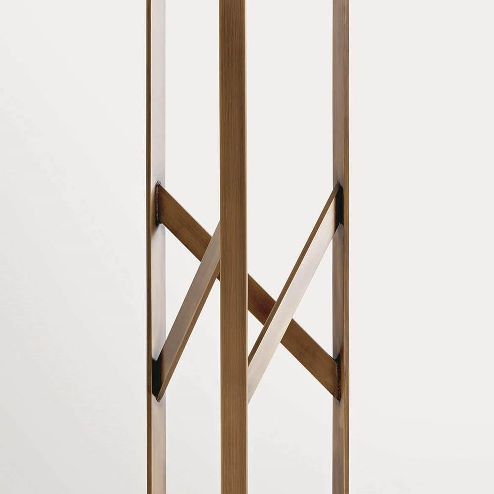 Diagonal Bronze Floor Lamp In New Condition For Sale In Paris, FR