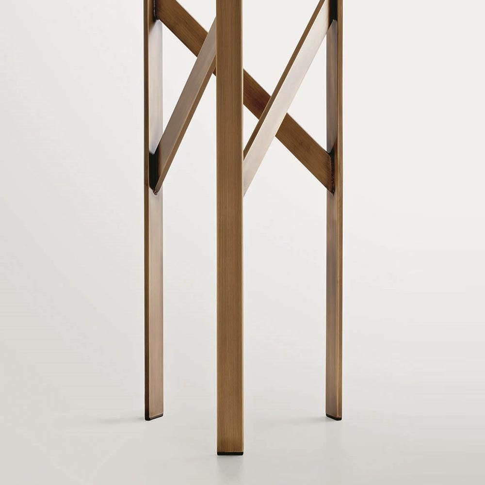 Contemporary Diagonal Bronze Floor Lamp For Sale