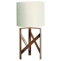 Diagonal Bronze Table Lamp