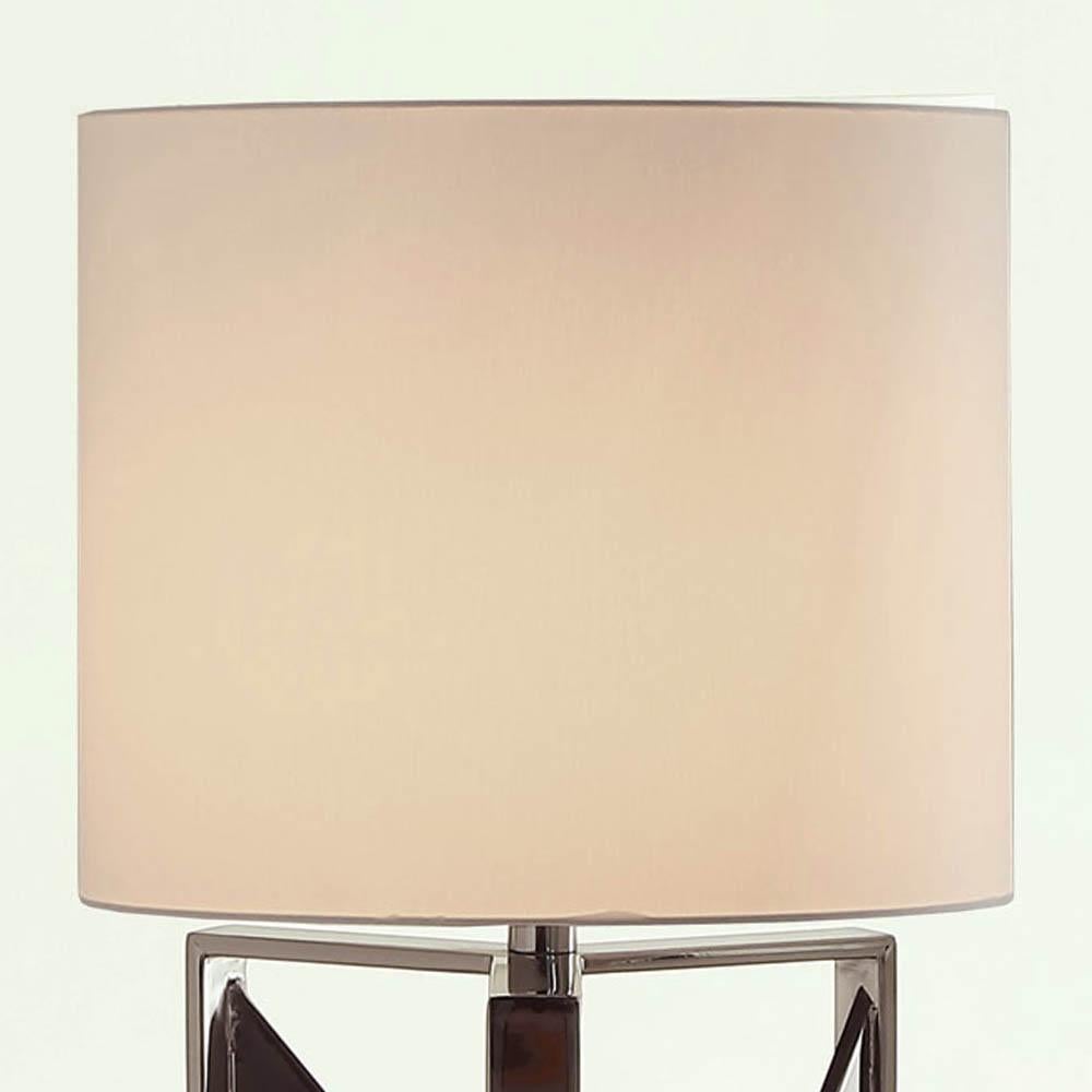 French Diagonal Dark Table Lamp For Sale