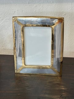 Diagonal Picture Frame N019 handmade cast in brass & aluminium