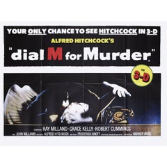 Dial M for Murder R1980s British Quad Film Poster