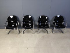 Sedie da pranzo Dialogo di Tobia Scarpa, anni Settanta - set di 4