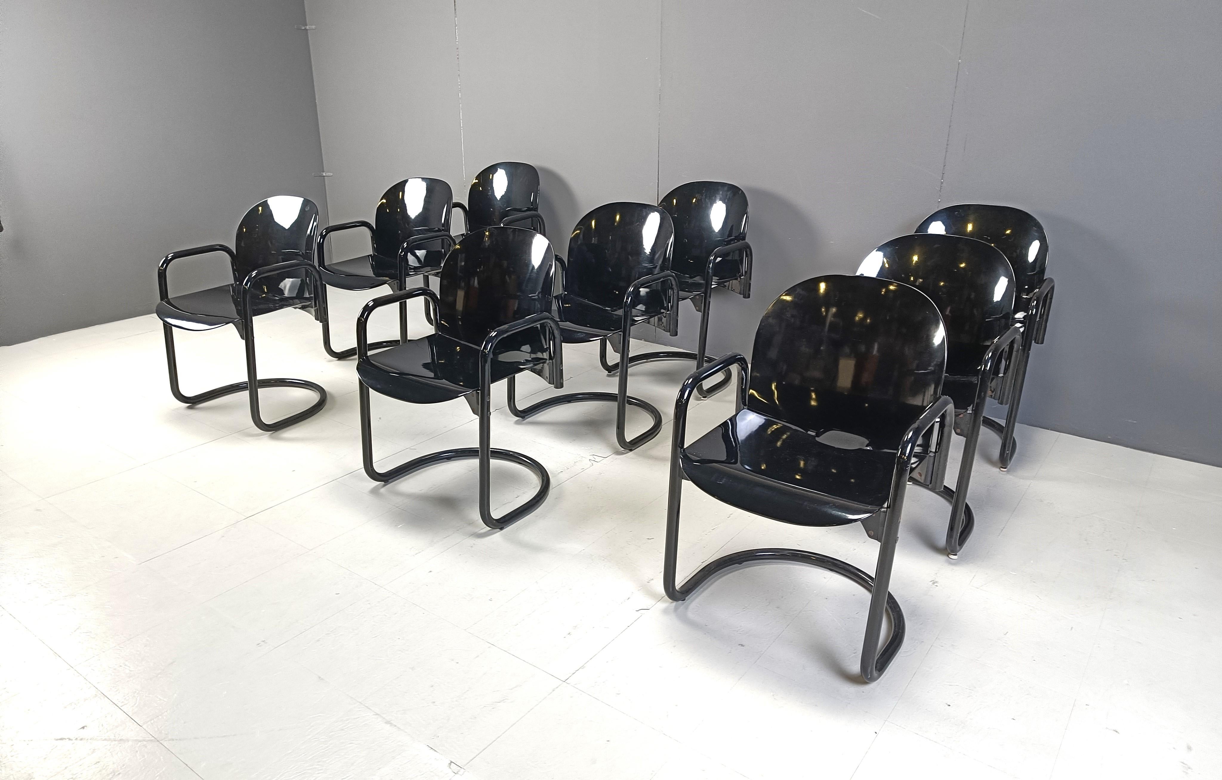 Fine XX secolo Sedie da pranzo Dialogo di Tobia Scarpa, anni '70 - set di 9 in vendita