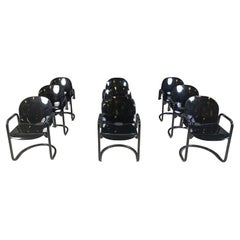 Dialogo dining chairs by Tobia Scarpa, 1970s - set of 9