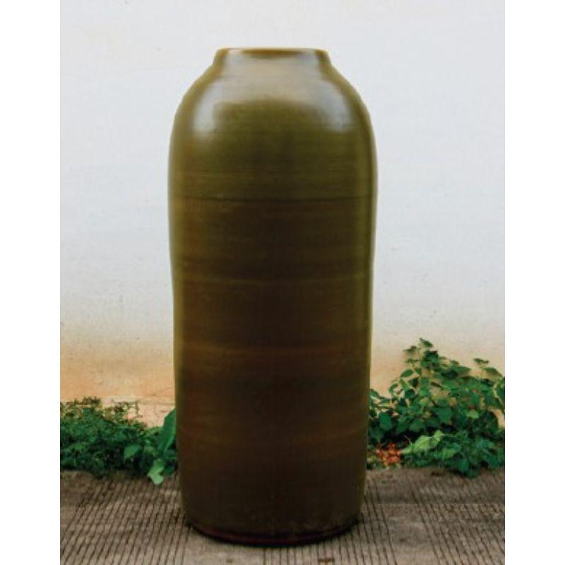 Dialogue Medium Planter with Green Glaze by Wl Ceramics For Sale 3