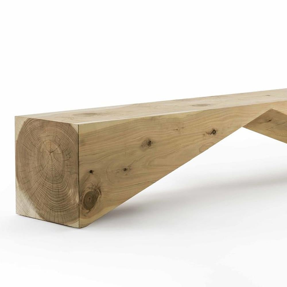 cedar wood bench