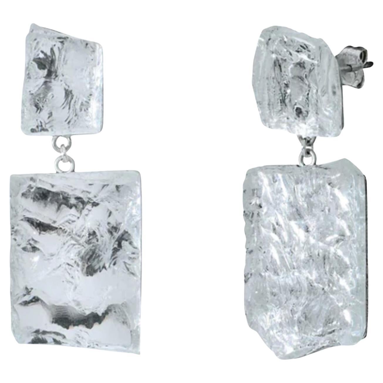 Diamant Brut? 13 Pair Of Earrings in Silver 
Mirror by Marion Fillancq