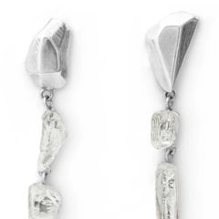 Diamant Brut ? 15 Paire de Boucles d'oreilles en A. Silver & Mirror par Marion Fillancq