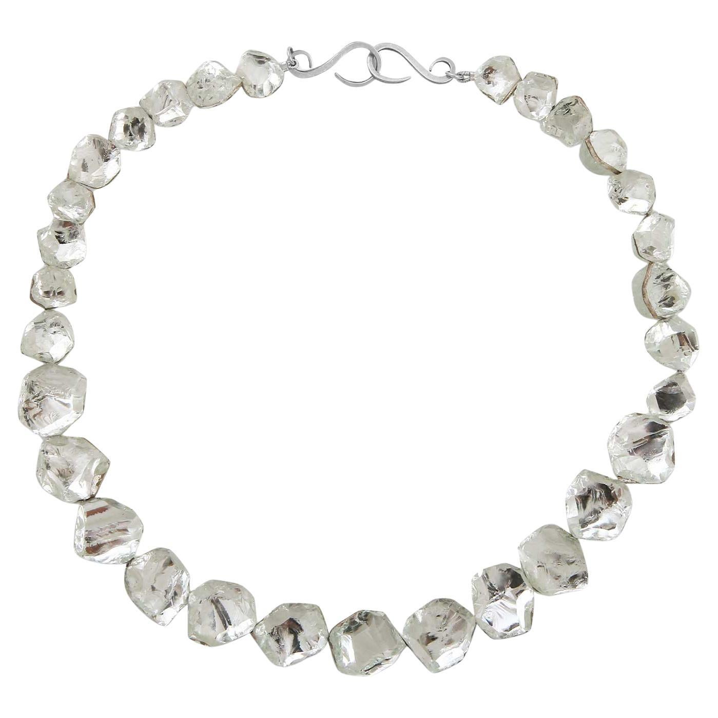 Diamant Brut? Necklace in 925 Sterling Silver 
Cut Mirror by Marion Fillancq For Sale