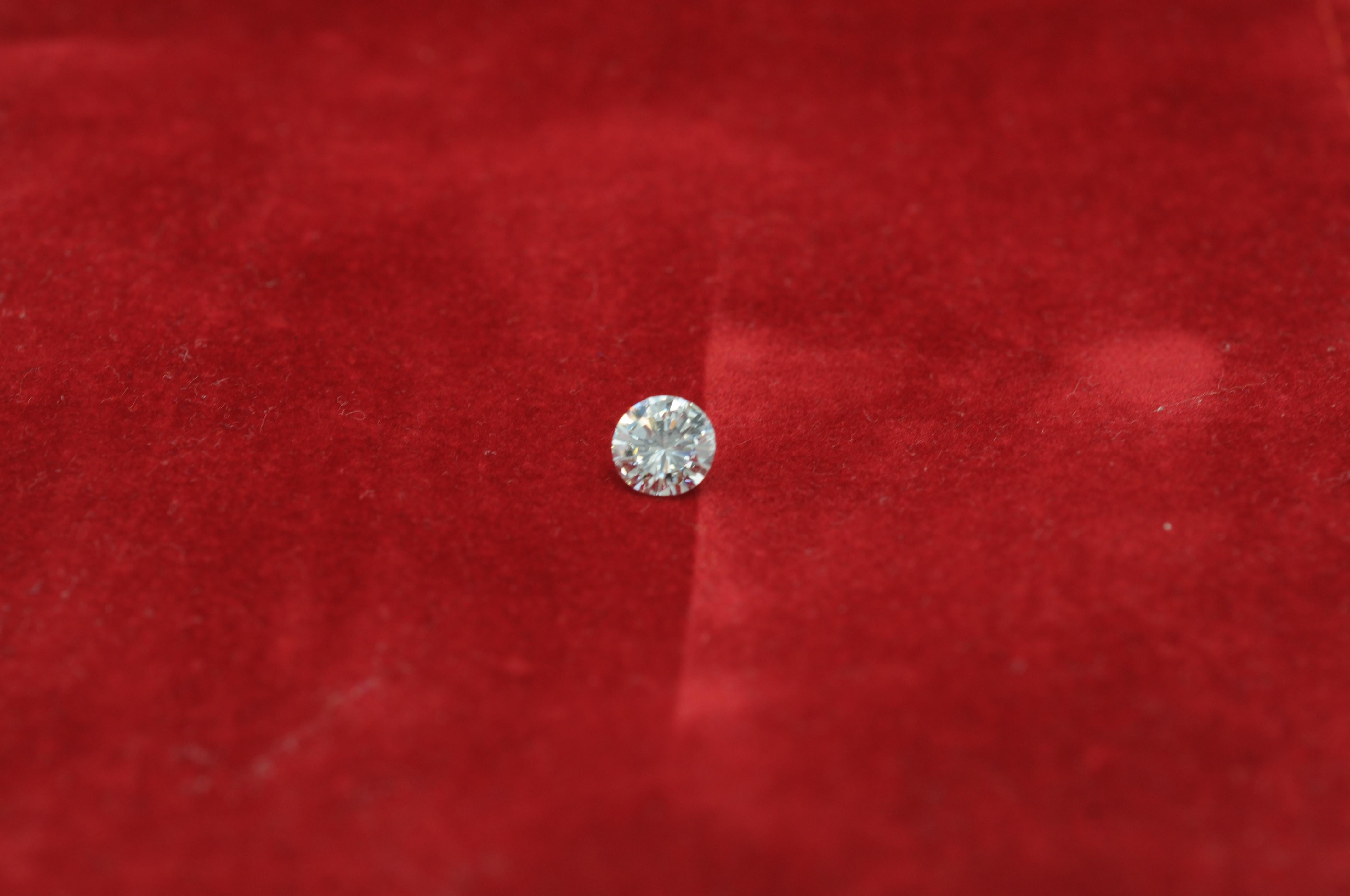  Diamant Reinheit des Diamanten: (IF) innere makellose Farbe: Oberteil wesselton 1,06ct im Angebot 5