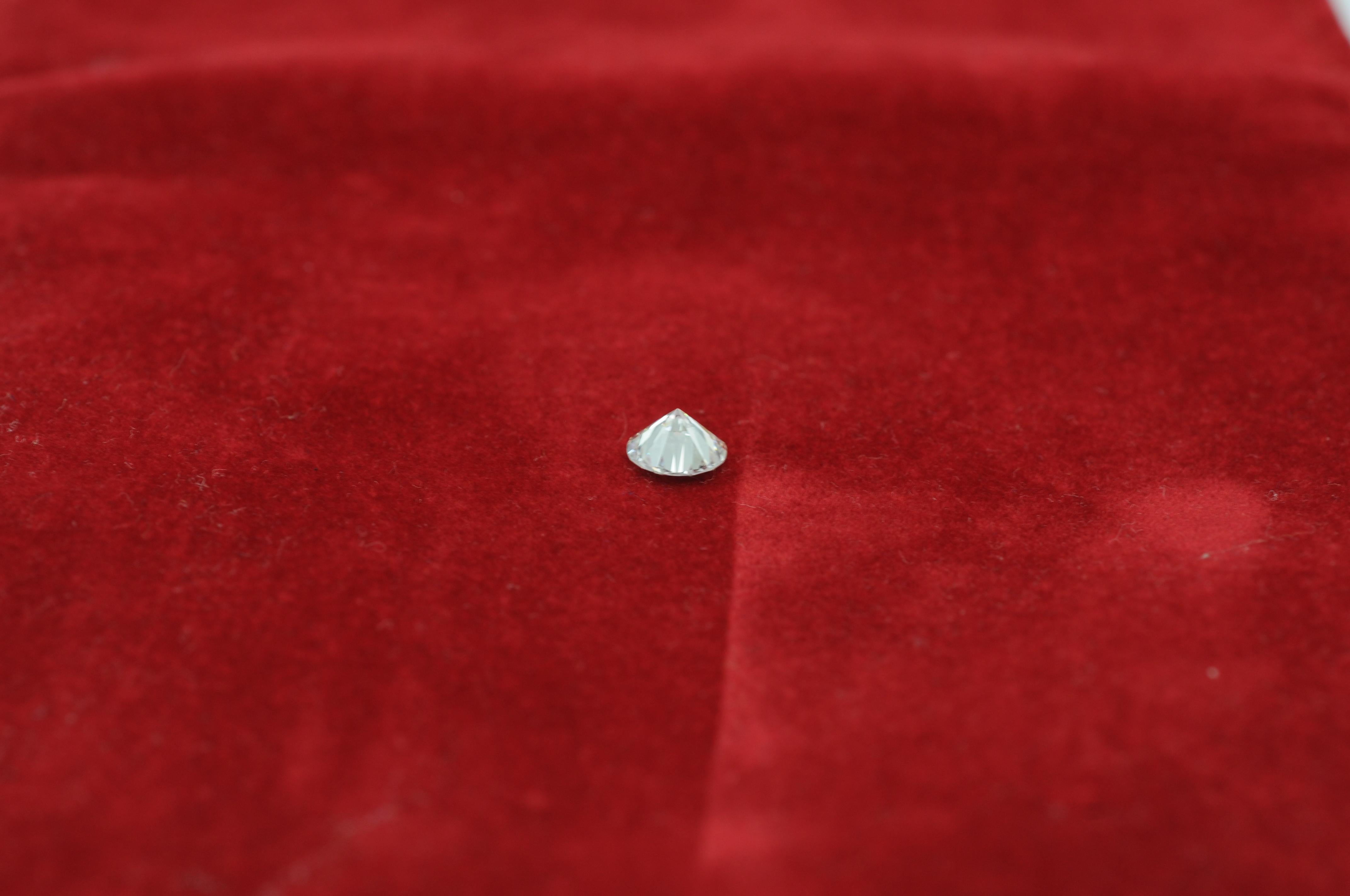  Diamant Reinheit des Diamanten: (IF) innere makellose Farbe: Oberteil wesselton 1,06ct im Angebot 8