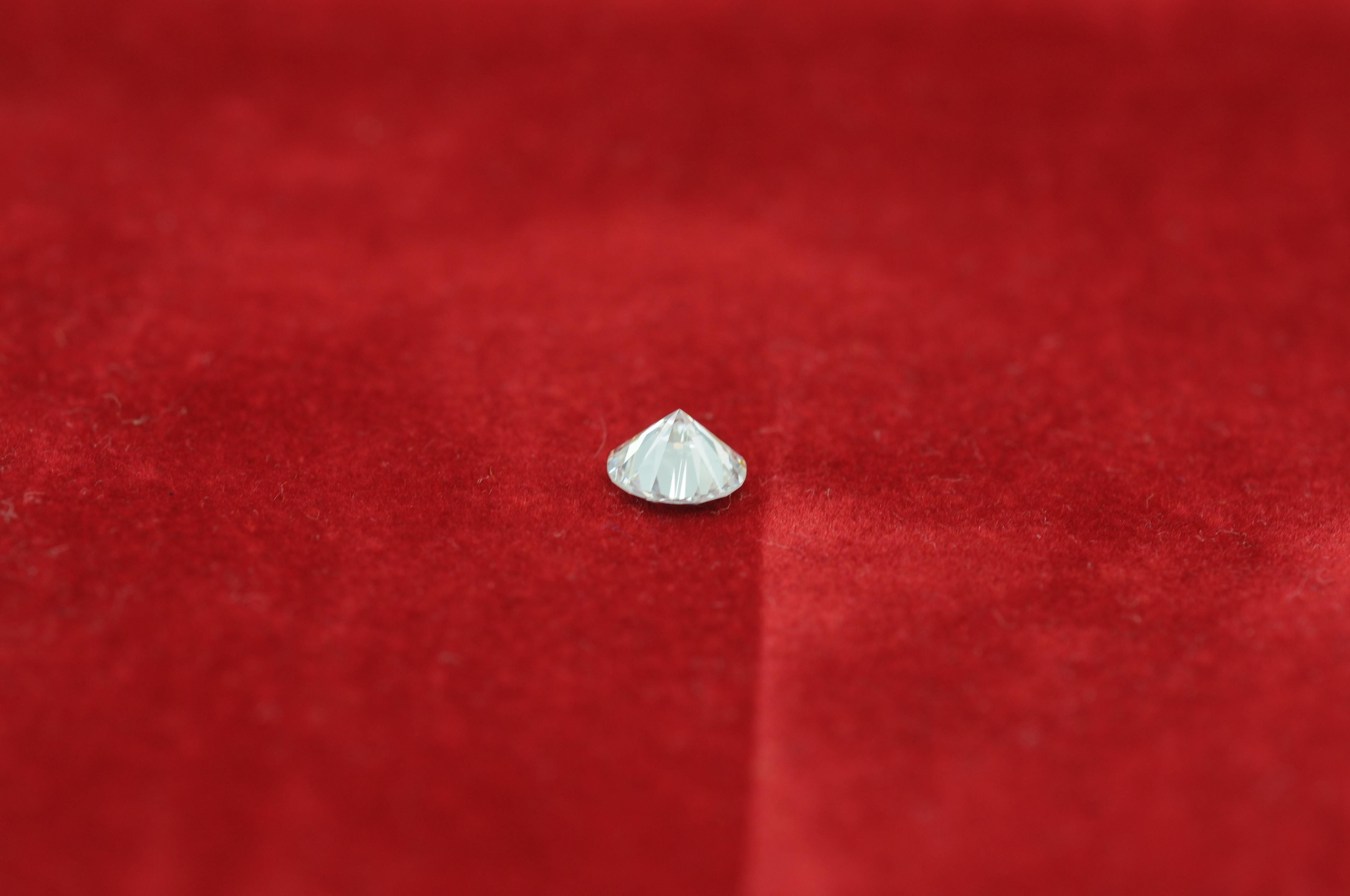  Diamant Reinheit des Diamanten: (IF) innere makellose Farbe: Oberteil wesselton 1,06ct im Angebot 9