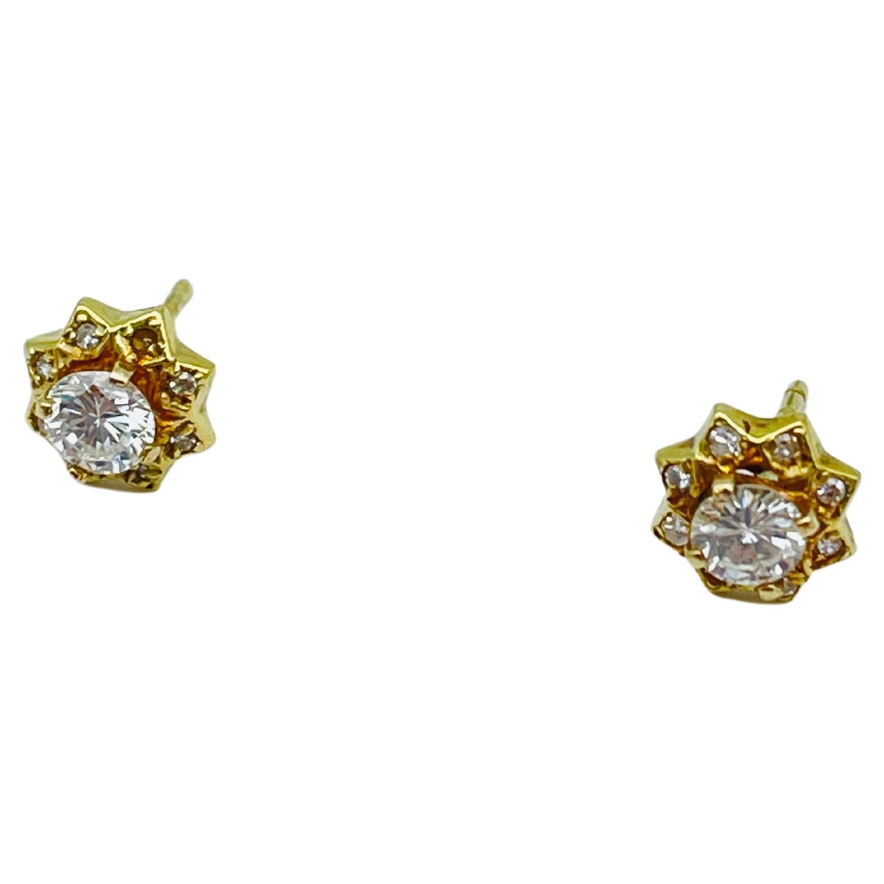 Orecchini con diamante e perla blu in oro 14k in vendita 9