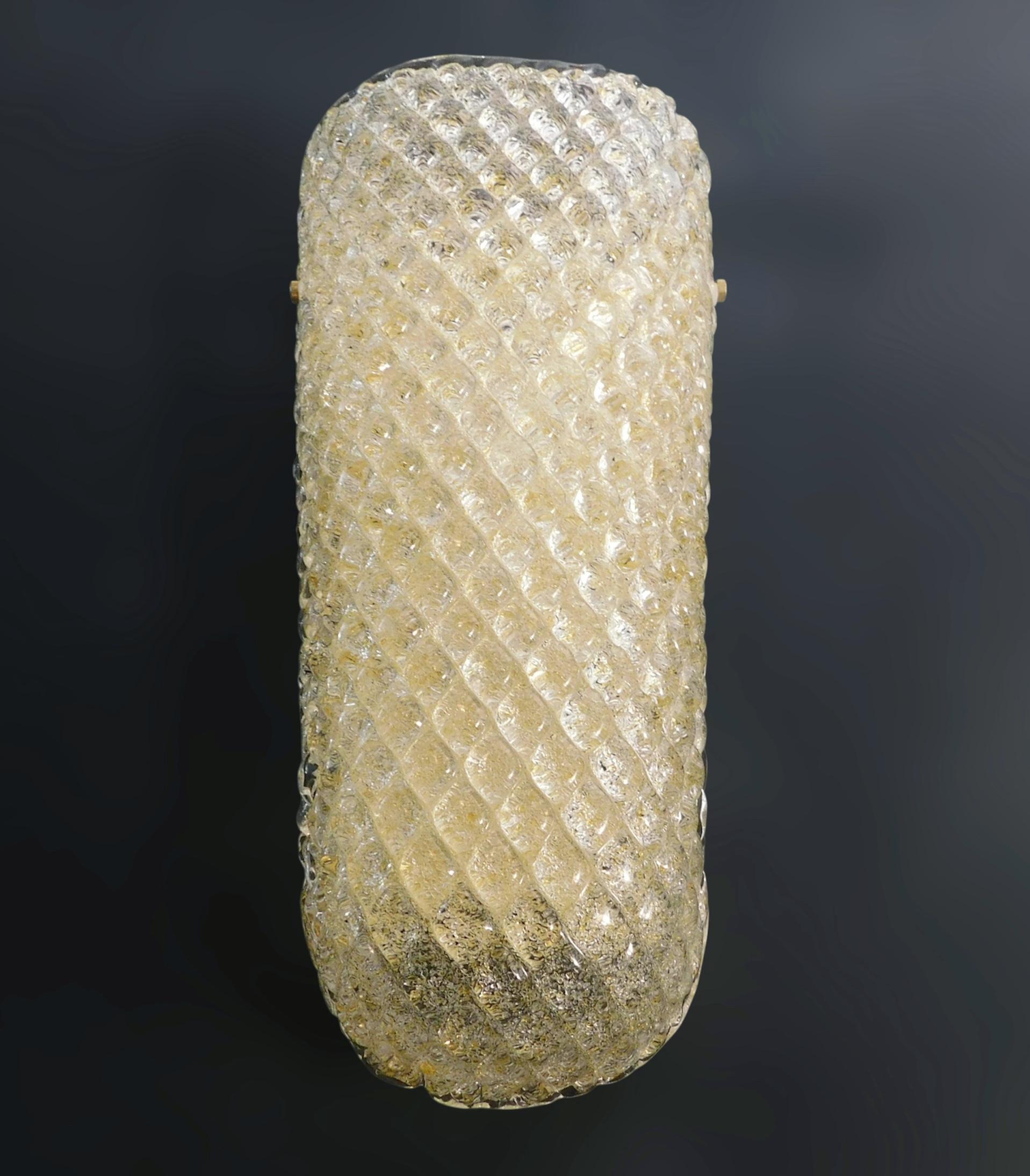 Diamante Amber Graniglia Sconce, 9 Available In Good Condition For Sale In Los Angeles, CA