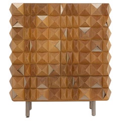 Diamante Bar by Bruno de Carvalho - Sculptural Solid Wood with Jewell-Like Finish