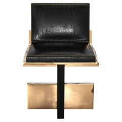 "Diamante" Chair with Bronze, Hand Crafted, Istanbul