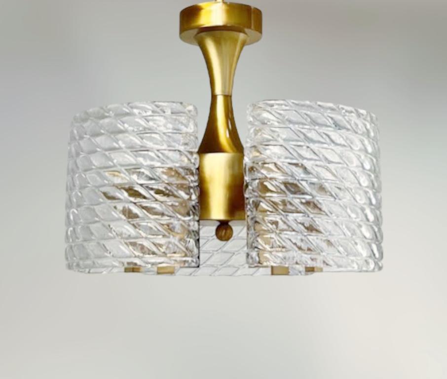 Brass Diamante Chandelier by Fabio Ltd For Sale