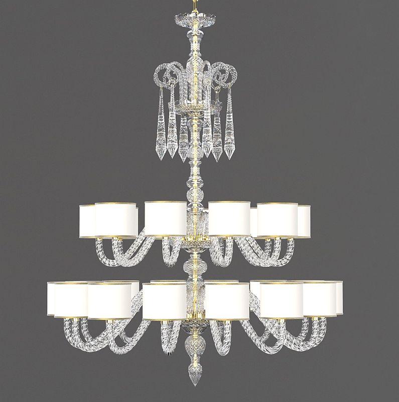 Diamante is a Neoclassical, handmade chandelier crafted in the Czech Republic. 

This beautiful piece with coloured shades of your choosing is a perfect match for your home.
It fits well Classical and Neoclassical interiors, however will suite also