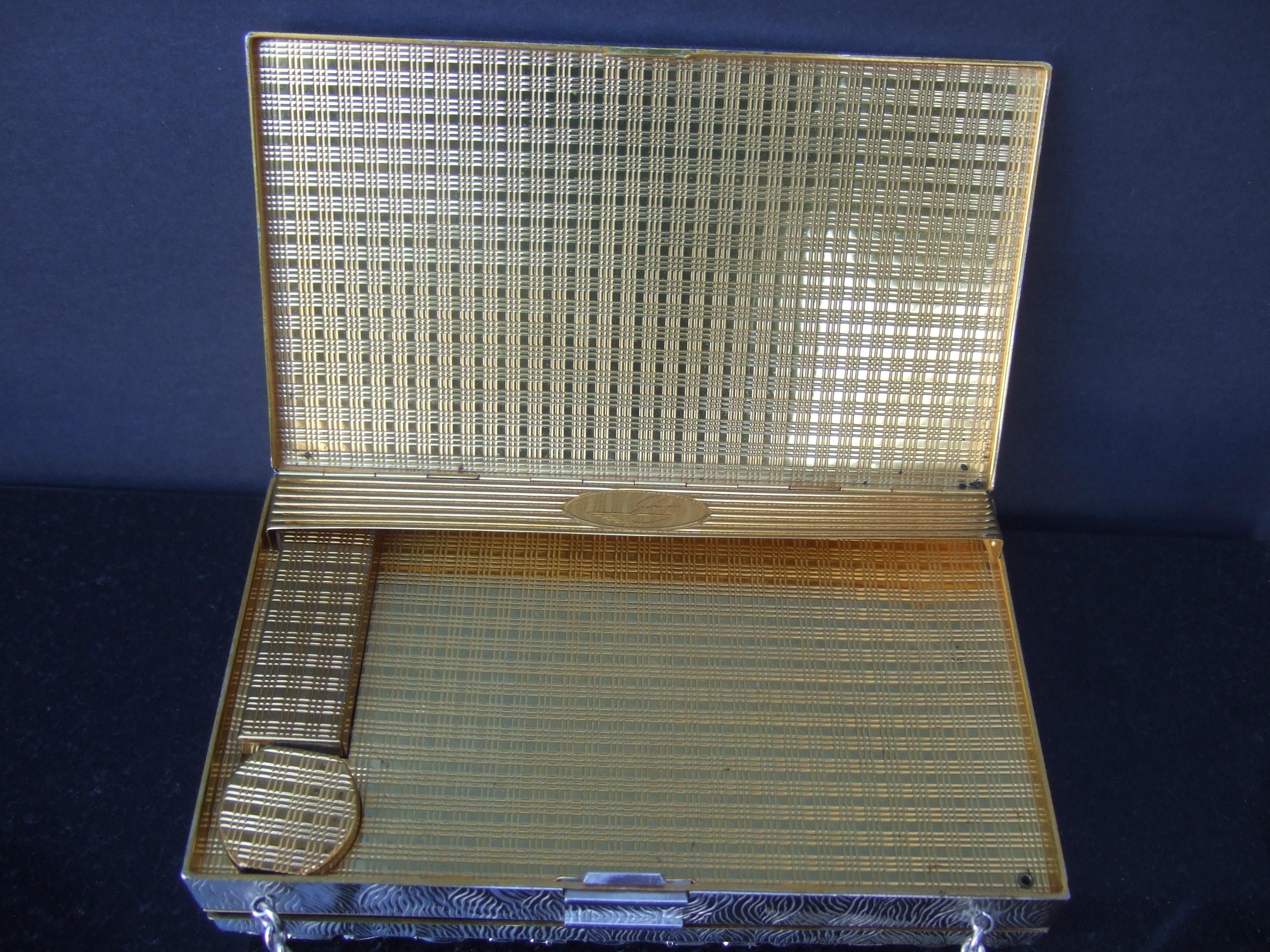 Bolso de Noche de Cristal Diamante - Estuche Compacto Diseñado por Evans c 1960 en venta 6