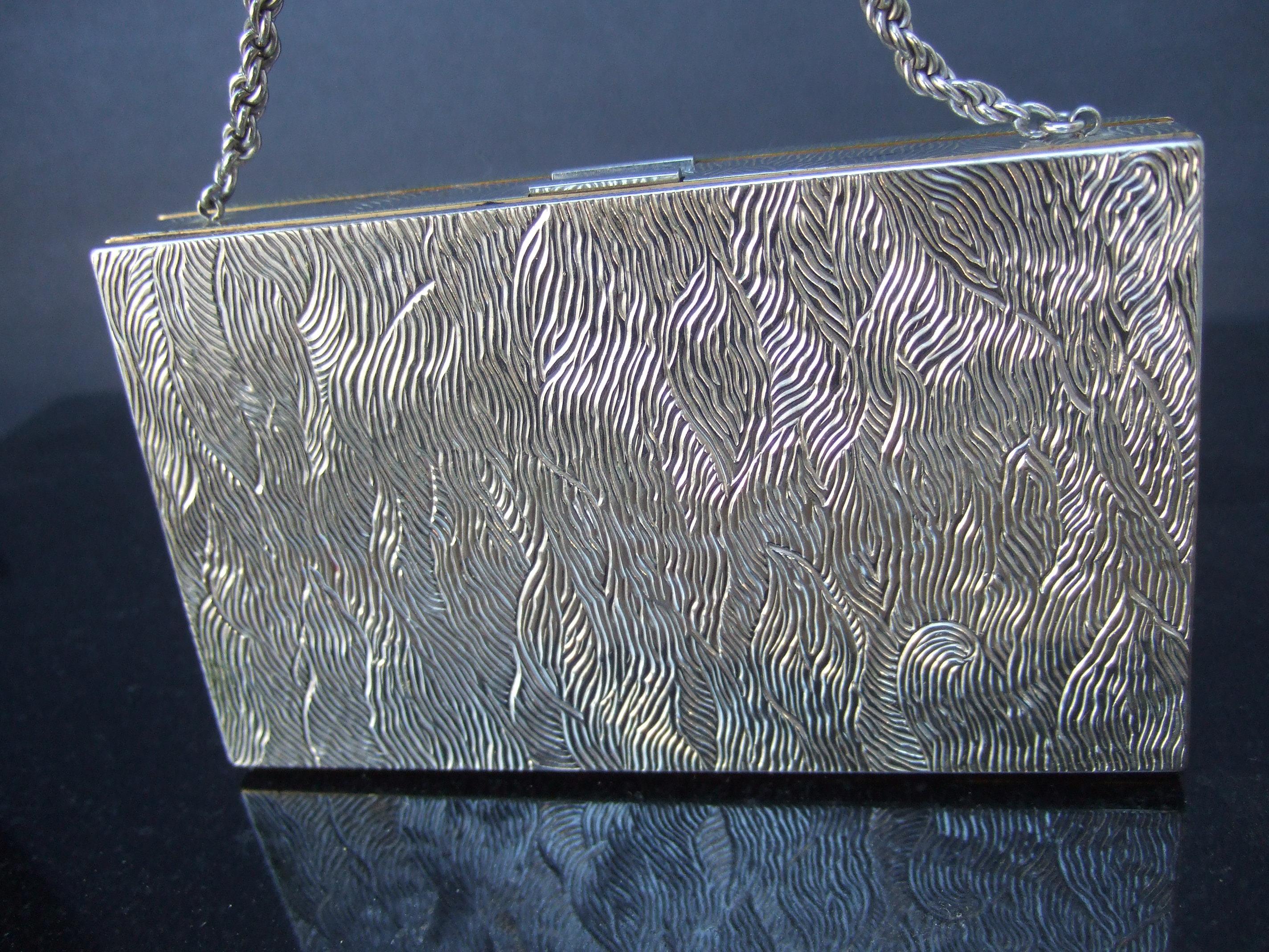 Bolso de Noche de Cristal Diamante - Estuche Compacto Diseñado por Evans c 1960 en venta 11