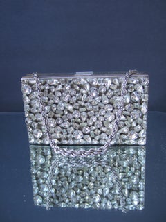 Sac de soirée en cristal Diamante - Étui compact conçu par Evans vers 1960