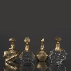 Capriccio Diamante Transparent and Gold Bottle