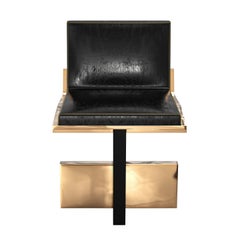 Set di otto sedie "Diamante" in bronzo, realizzate a mano, Istanbul