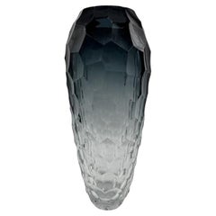 Diamante Große Graue Glasvase