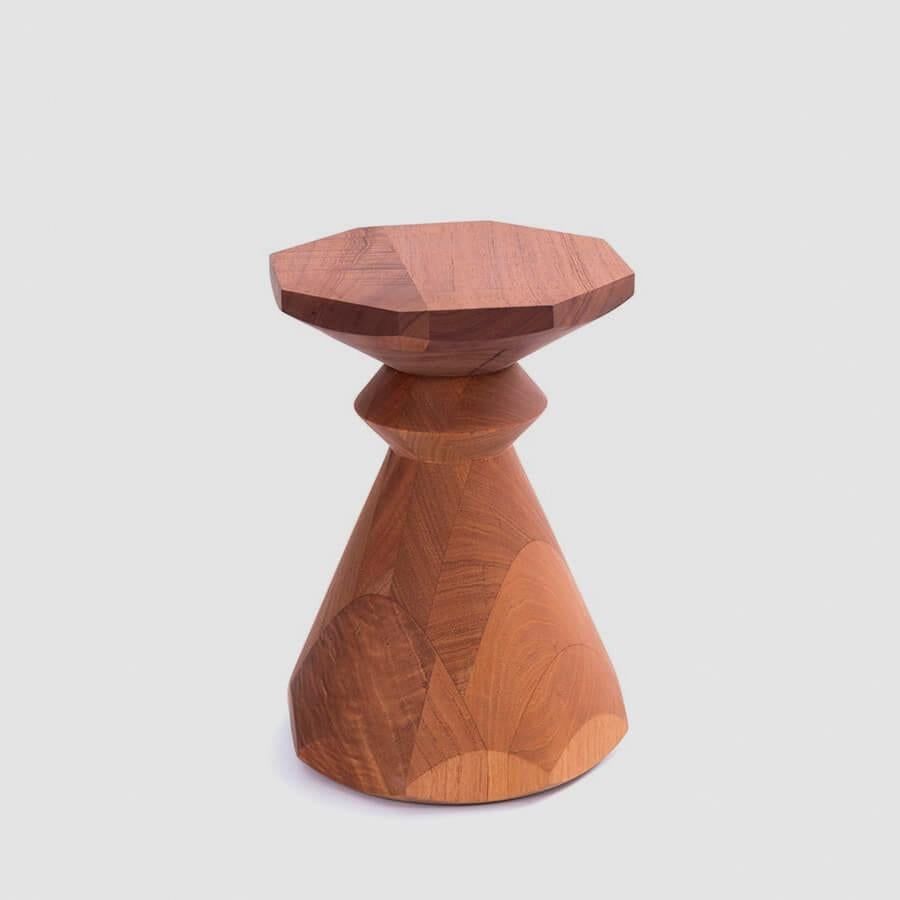 Moderne Tabouret Diamantea en cèdre en vente