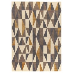 Tapis Diamantina jaune et gris de Gio Ponti