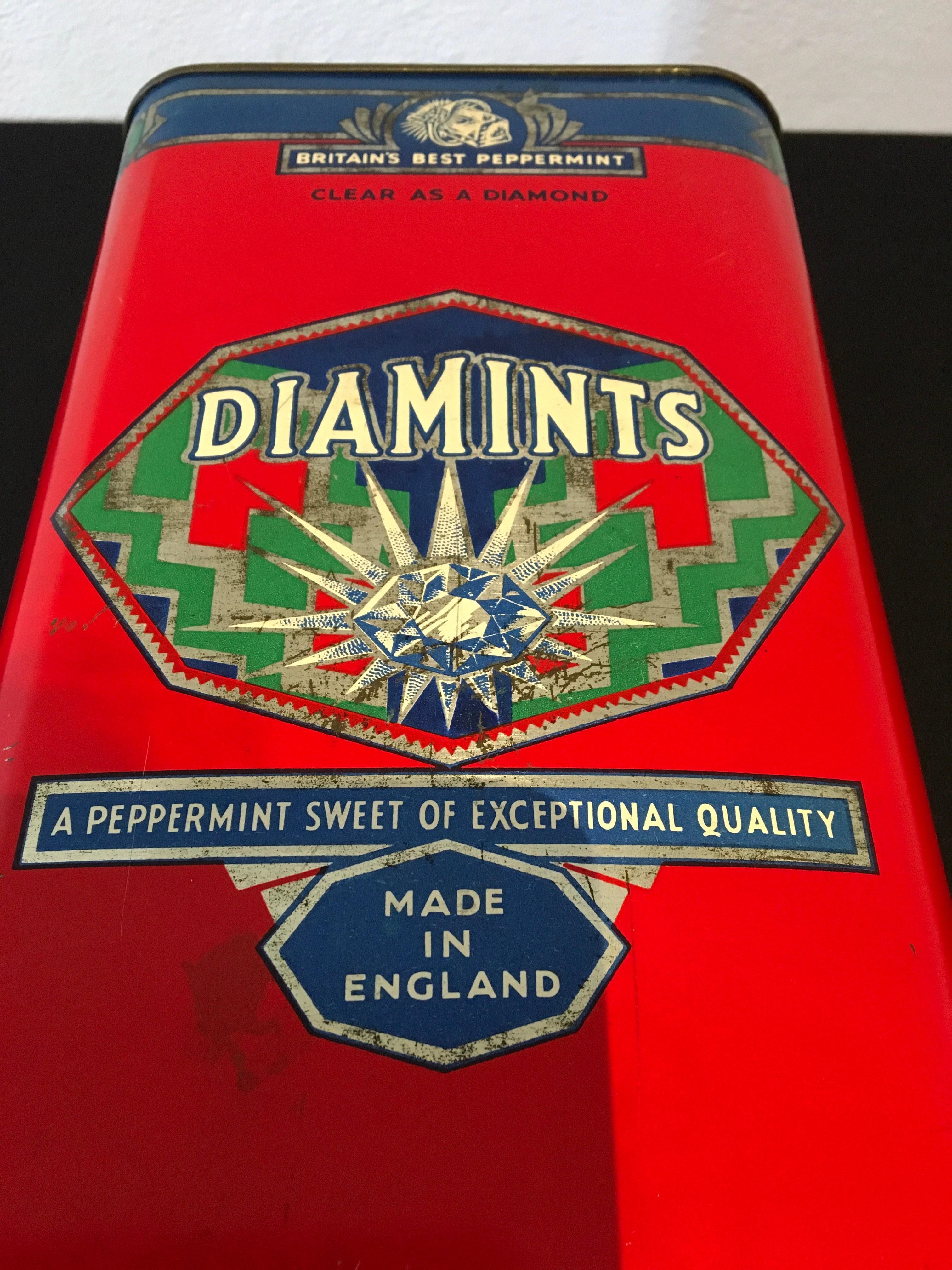 Diamints Peppermint, Art Deco Tin For Sale 14