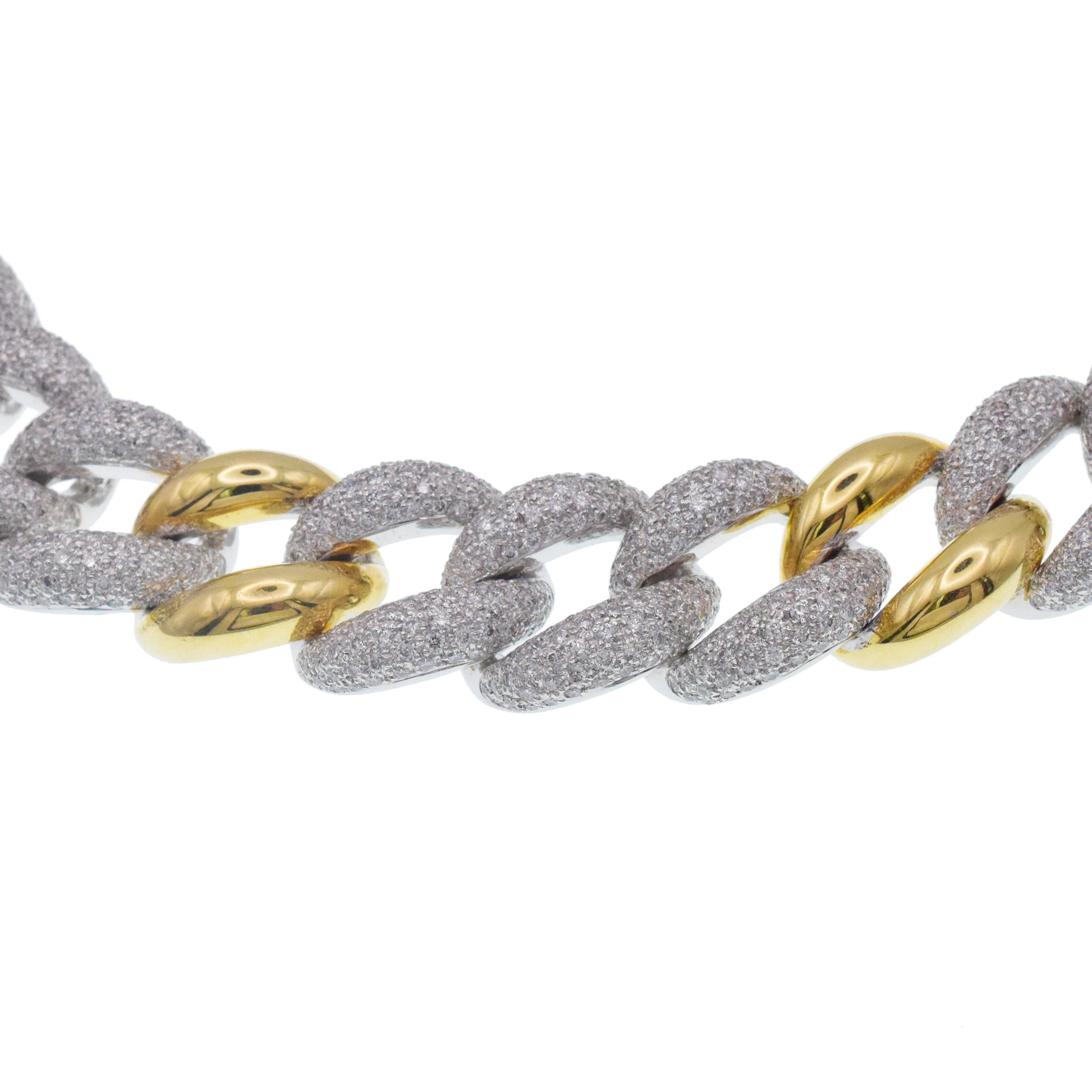 Collar de Diamante y Bordillo de Oro en venta 2