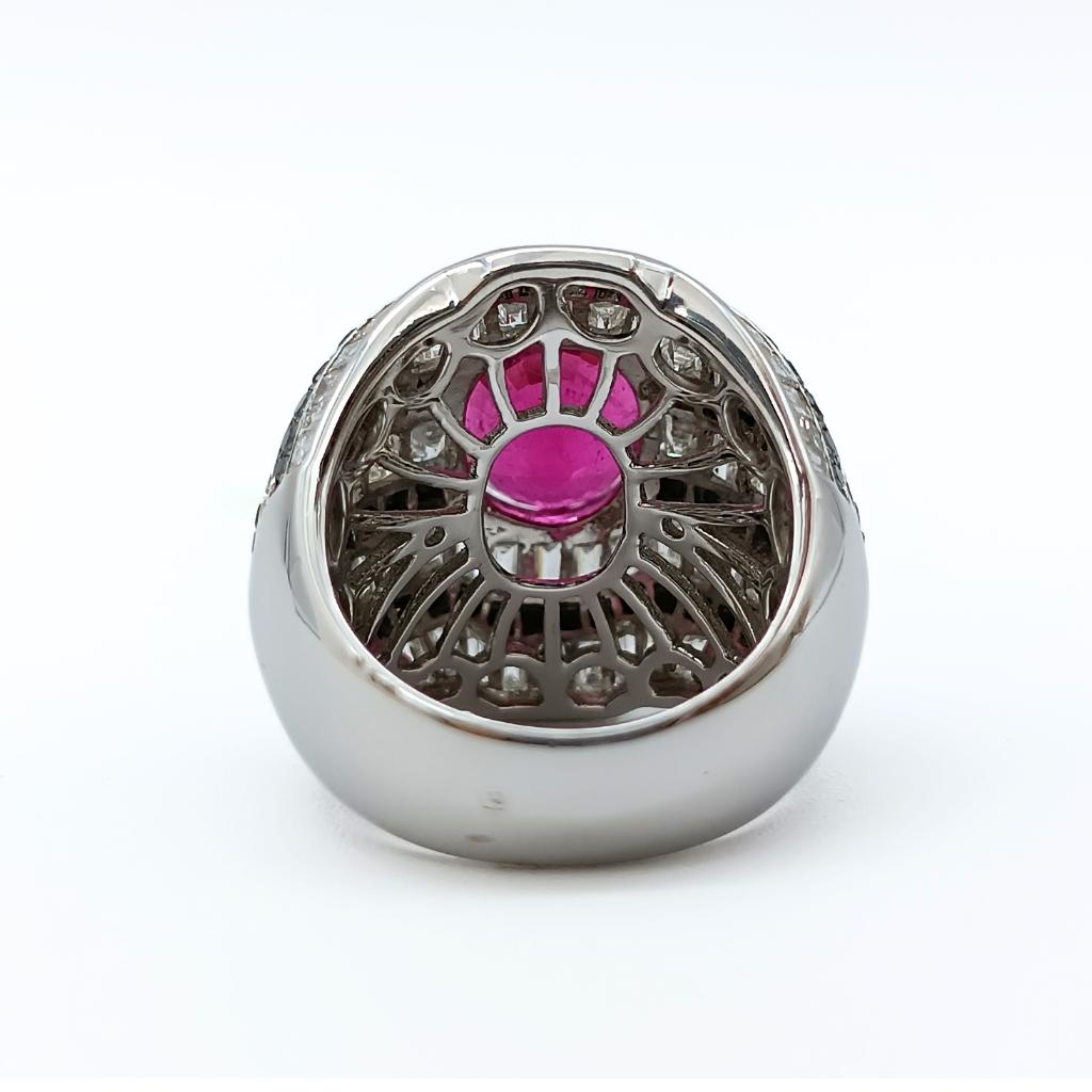 Anello Diamnrusa con Rubelita e Diamanti in vendita 3