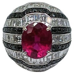 Diamnrusa Ring with Rubelita and Diamonds
