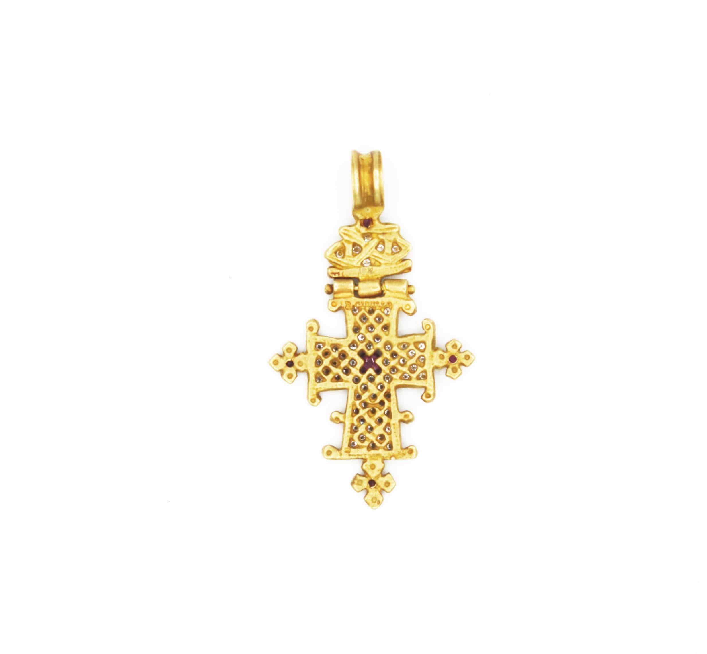 egyptian coptic cross necklace