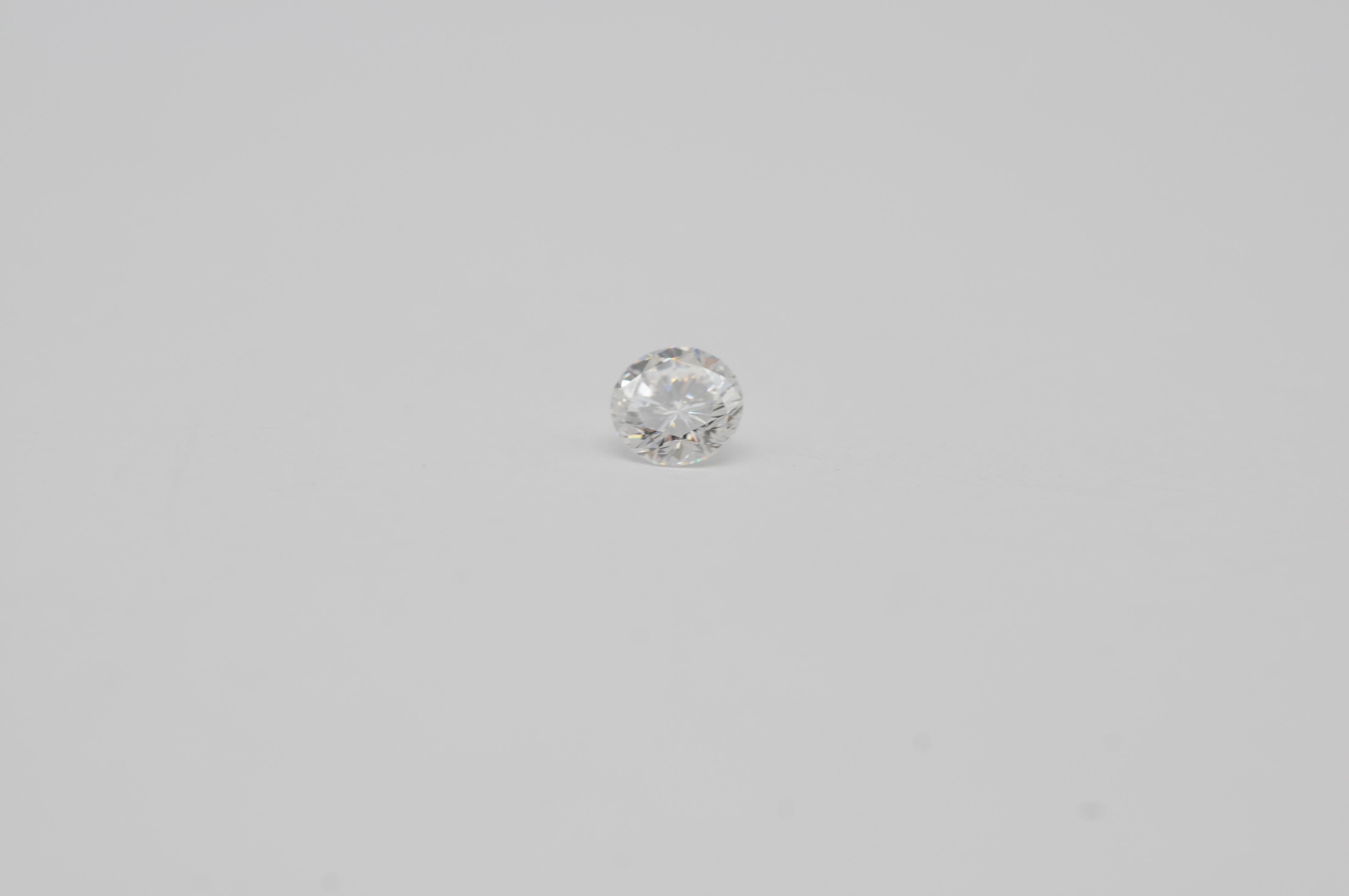 Women's or Men's Diamond 1.02 carat clarity: internally flawless color: rare white (G) by HRD For Sale